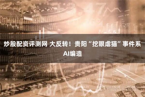 炒股配资评测网 大反转！贵阳“挖眼虐猫”事件系AI编造